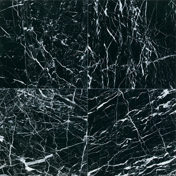 American Olean Marble & Onyx 12" X 12" China Black