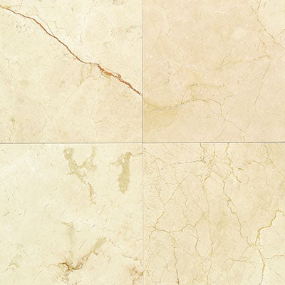 American Olean Marble & Onyx 18" X 18" Crema Marfil Classico