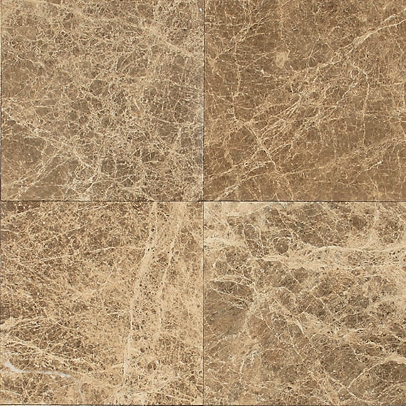 American Olean Marble & Onyx 18" X 18" Emperador Light