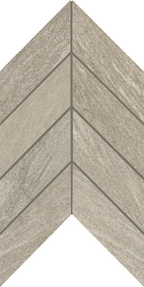 American Olean Montesano 2" X 5" Mosaics Chevron Medium Gray