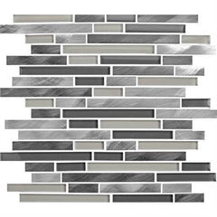 American Olean Morello 12" X 14" Mosaics Obsidian