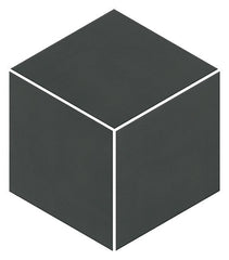 American Olean Neoconcrete 11.5" X 11.5" 3D Cube Mosaic Charcoal