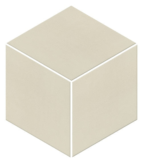 American Olean Neoconcrete 11.5" X 11.5" 3D Cube Mosaic White
