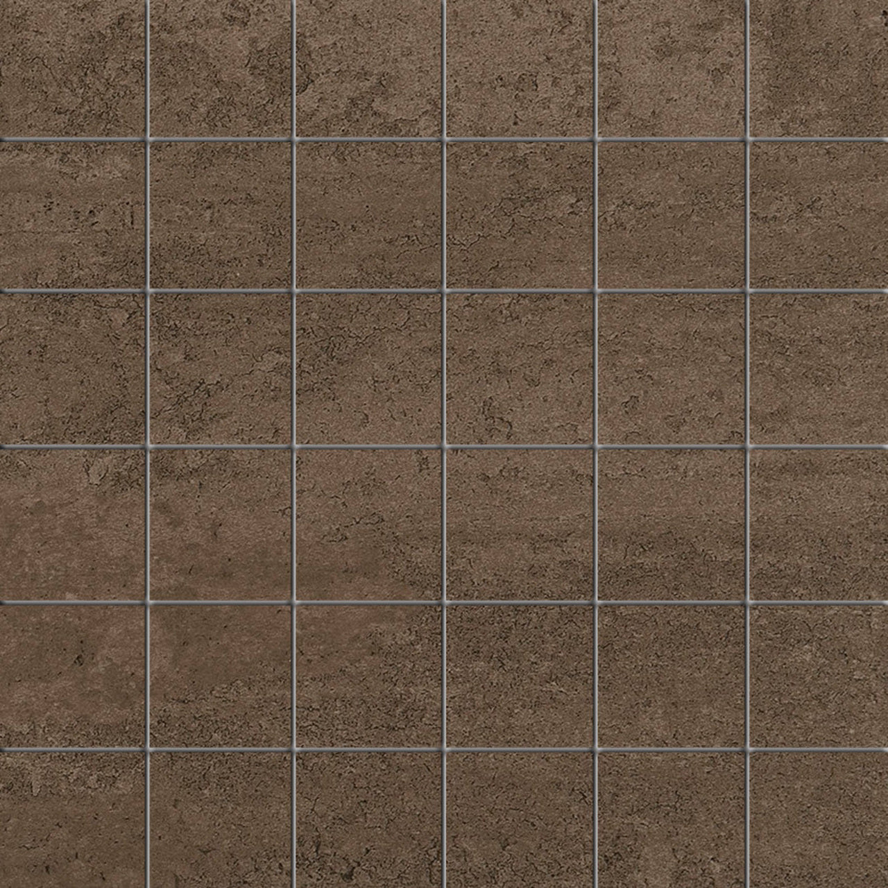American Olean Theoretical 12" X 24" Mosaic - Pressed Absoute Brown