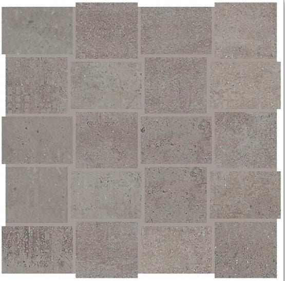 American Olean Union 12" X 12" Mosaic Industrial Gray