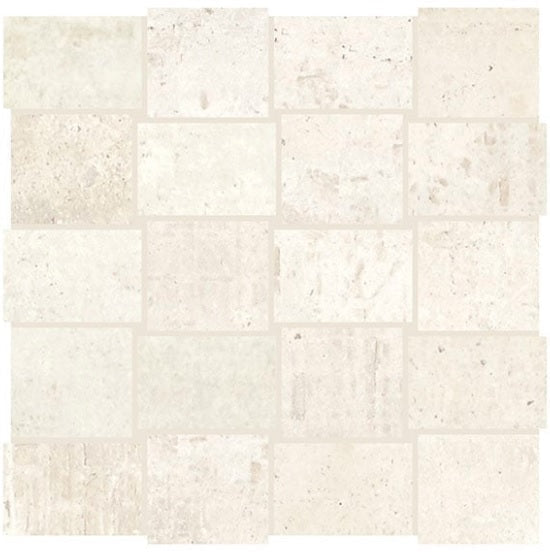 American Olean Union 12" X 12" Mosaic Platinum White
