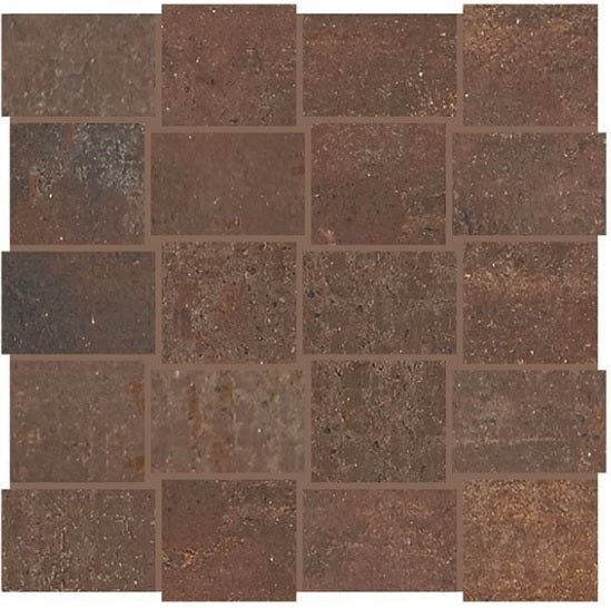 American Olean Union 12" X 12" Mosaic Rusted Brown