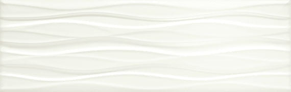 American Olean Visual Impressions 8" X 24" Multiwave Wall Tile White