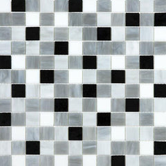 Chesapeake Ornamental Glass 1" x 1" Mosaic Arabescato
