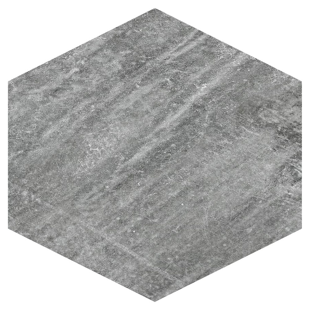 American Olean Solstice 8"  Hexagon Autumn Grey