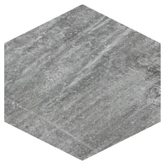 American Olean Solstice 8"  Hexagon Autumn Grey
