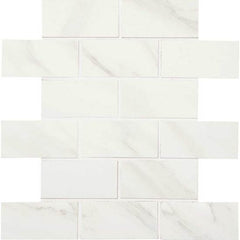 American Olean Mirasol 2" X 4" Brick Joint Mosaic Bianco Carrara