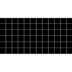 American Olean Color Story 12" X 24" Dot mounted Mosaic Gloss Black