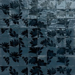 Marazzi Rice 6" X 6" Blu Deco Blossom