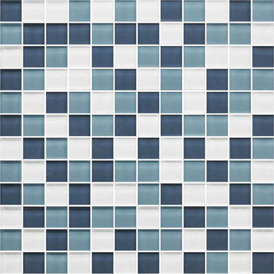 American Olean Color Appeal 11.75" X 11.75" Glass Mosaics Blue Moon