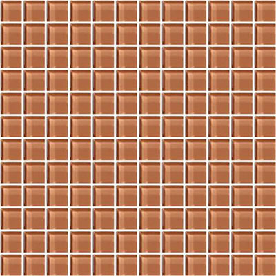 American Olean Color Appeal 11.75" X 11.75" Glass Mosaics Brandied Melon