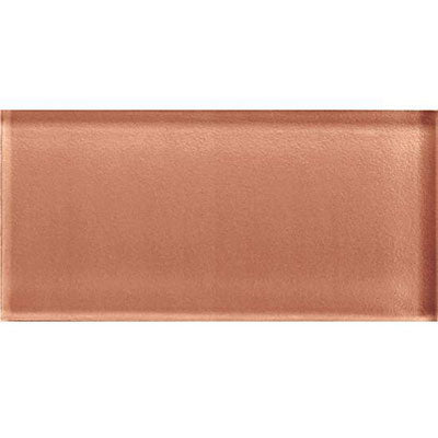 American Olean Color Appeal 3" X 6" Glass Mosaics Brandied Melon