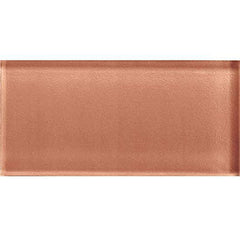 American Olean Color Appeal 3" X 6" Glass Mosaics Brandied Melon