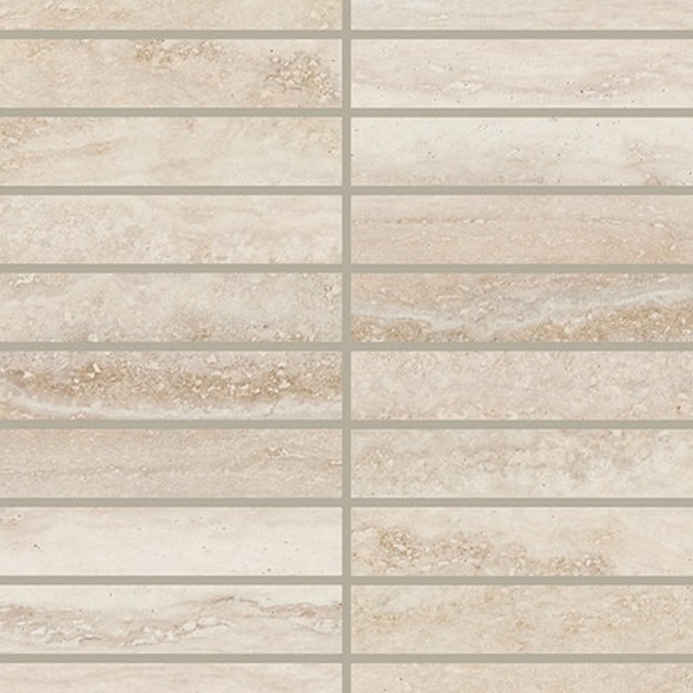 Daltile Calligo 1'' x 6'' Stacked Mosaic 12'' x 10'' Matte Nimbus