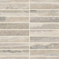 Daltile Calligo 1'' x 6'' Stacked Mosaic 12'' x 10'' Matte Almond