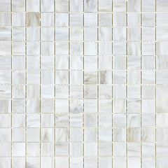 Chesapeake Ornamental Glass 1" x 1" Mosaic Calacatta