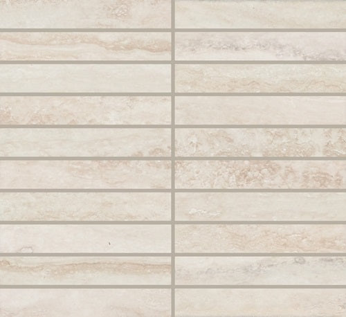 Daltile Calligo 1'' x 6'' Stacked Mosaic 12'' x 10'' Matte Tusk