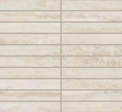 Daltile Calligo 1'' x 6'' Stacked Mosaic 12'' x 10'' Matte Tusk