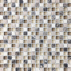 Chesapeake Stone Glass 0.62" X 0.62" Mosaic Cappuccino