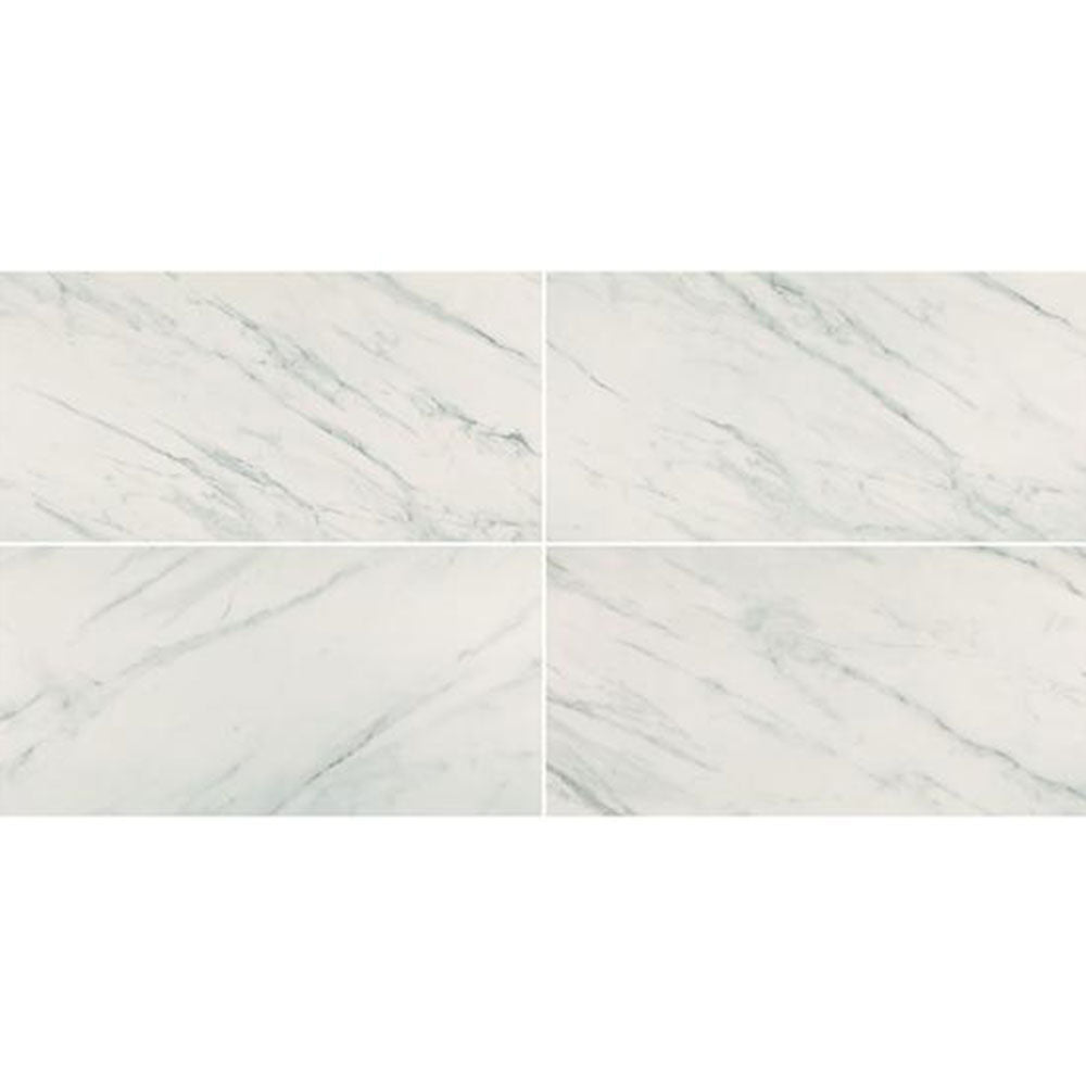American Olean Ideology 4" X 12" Polished Carrara White