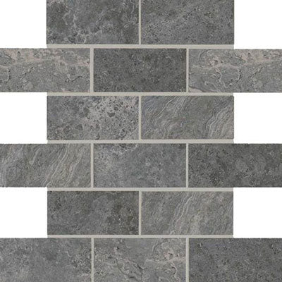American Olean Laurel Heights 2" X 4" Brick Joint Mosaic Charcoal Crest