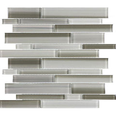 Chesapeake Fused Glass Random Strip Mosaic Clay