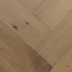 Mullican Castillian Premier 4.92" X 24.61" Herringbone Coastal Fog