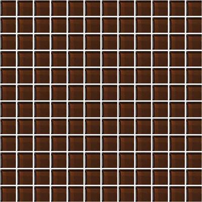 American Olean Color Appeal 11.75" X 11.75" Glass Mosaics Copper Brown