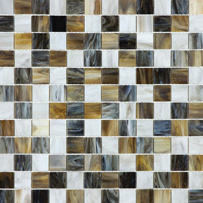Chesapeake Ornamental Glass 1" x 1" Mosaic Corallo