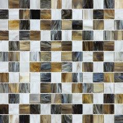 Chesapeake Ornamental Glass 1" x 1" Mosaic Corallo