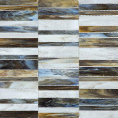 Chesapeake Ornamental Glass Random Stacked Mosaic Special Order Corallo