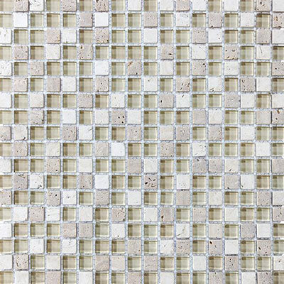 Chesapeake Stone Glass 0.62" X 0.62" Mosaic Crème Brulee
