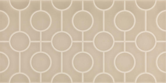 Daltile Luminique 12" x 24" Circle Glossy Dune