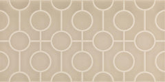 Daltile Luminique 12" x 24" Circle Glossy Dune