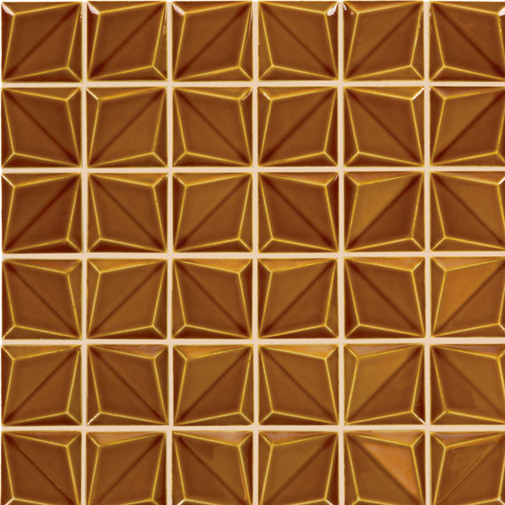 Daltile Artefino Vintage 12" x 12" Floret Mosaic 12" x 11" Amber