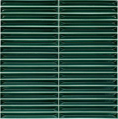 Daltile Artefino Vintage 0.5" x 6" Pyramid Mosaic 12" x 11" Jade