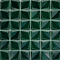 Daltile Artefino Vintage 12" x 12" Floret Mosaic 12" x 11" Jade