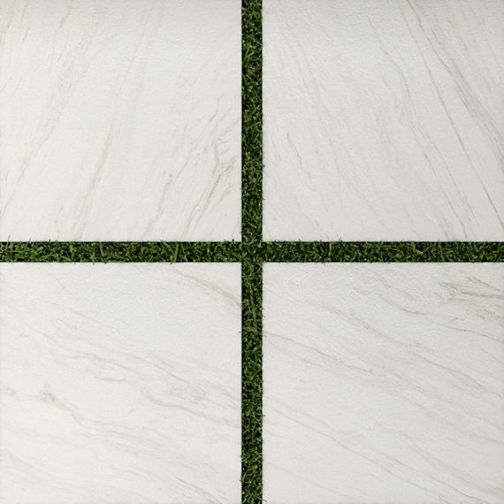 Daltile Artsy 24" x 24" Xterior Paver Stepwise Textured Editorial Volakas