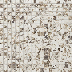 Daltile Panoramic Duet 2" x 2" Straight Joint Mosaic 12" x 24" Matte Calacatta Aries
