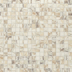 Daltile Panoramic Duet 2" x 2" Straight Joint Mosaic 12" x 24" Matte Calacatta Topaz