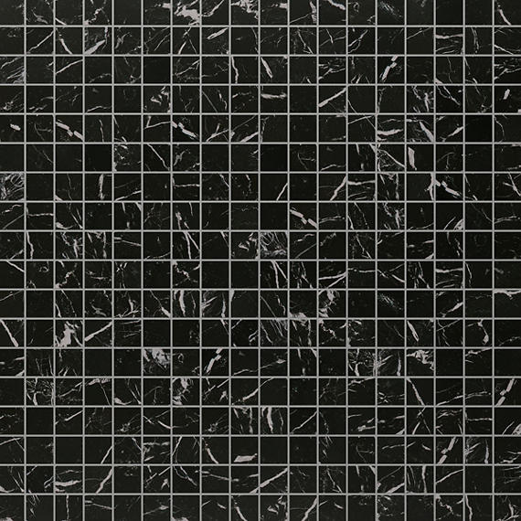 Daltile Panoramic Duet 2" x 2" Straight Joint Mosaic 12" x 24" Matte Anthracite