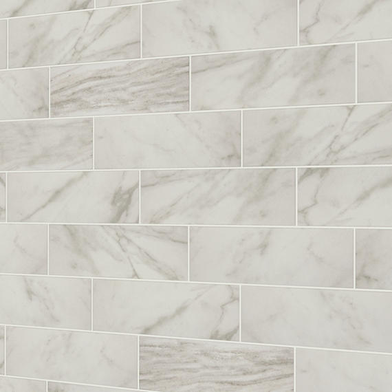 Daltile Platinum 6" x 18" Glossy Calacatta Empire