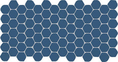 Daltile Keystones 2" Hex Organic Mosaic 12" x 24" Matte Galaxy