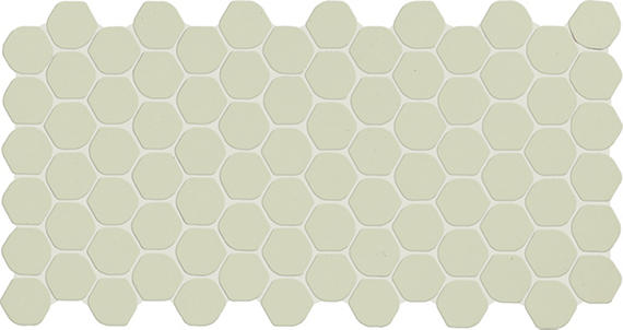 Daltile Keystones 2" Hex Organic Mosaic 12" x 24" Matte Mint Ice