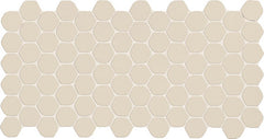 Daltile Keystones 2" Hex Organic Mosaic 12" x 24" Matte Almond